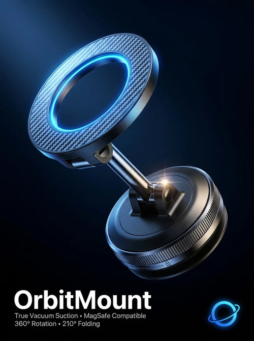 Orbit Mount Pro 20 - Foldable Magnetic Car Phone Holder
